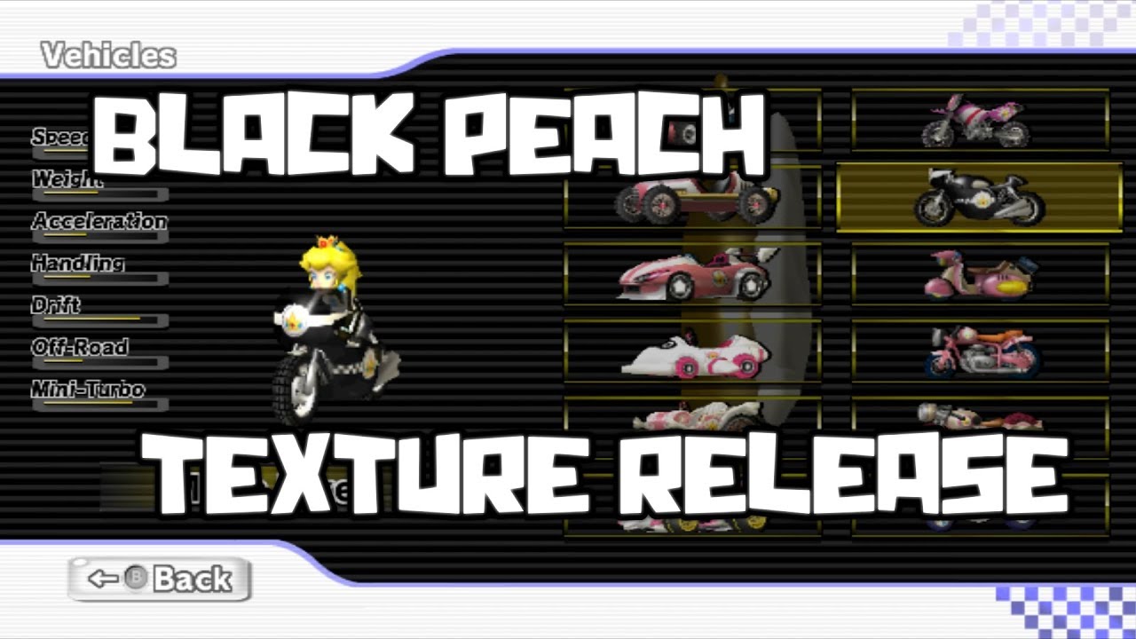 peach texture hack mkwii file